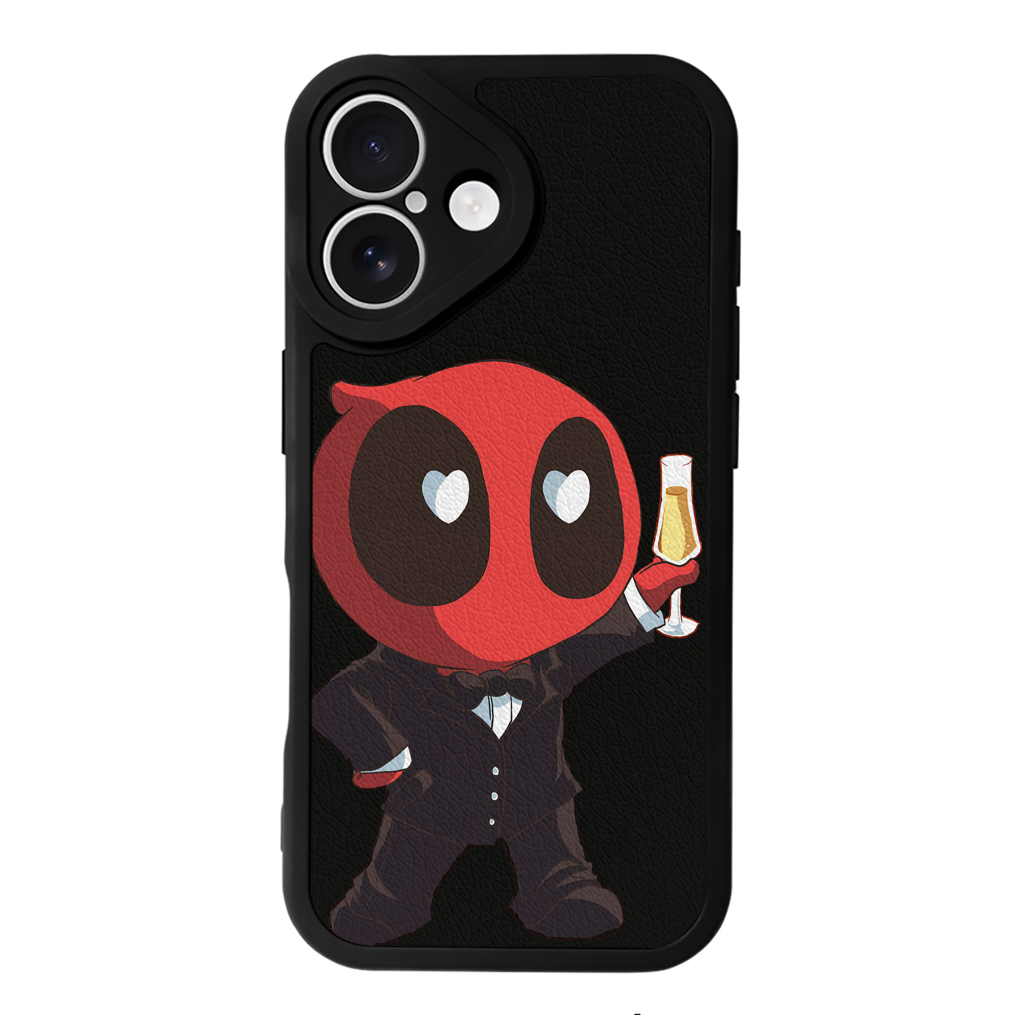 （画像用） Deadpool デッドプール 【iPhone 16シリーズ対応】シリコンスマホケース（レザー調） 材質：シリコン
